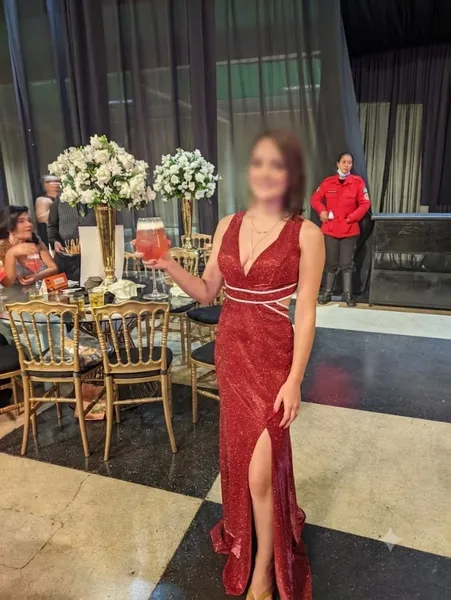 Vestido Marsala Tam P