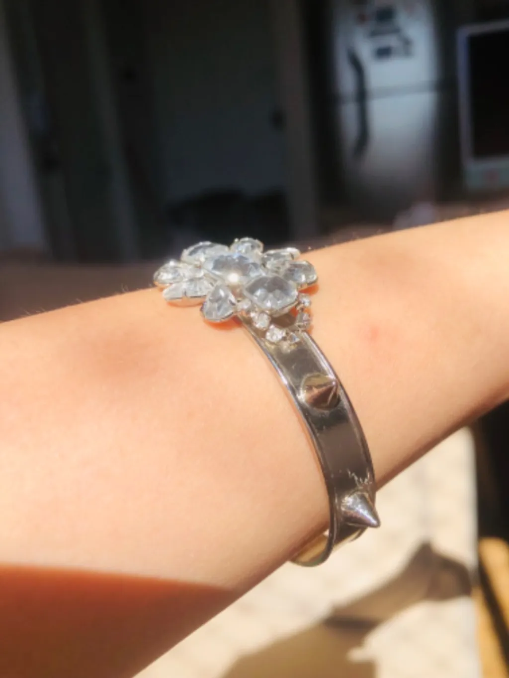 Bracelete prata cristal