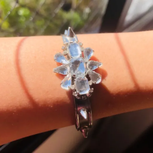 Bracelete prata cristal