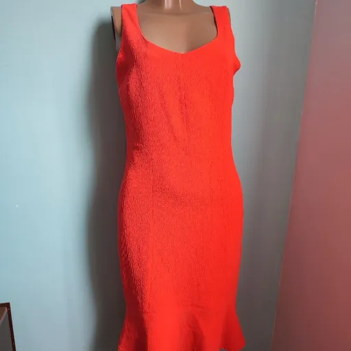 vestido feminino laranja
