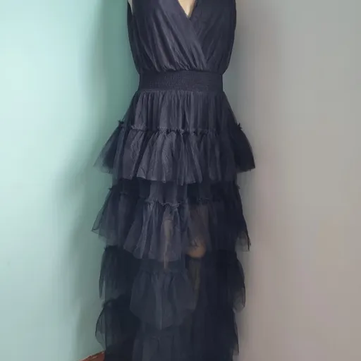 vestido de festa preto
