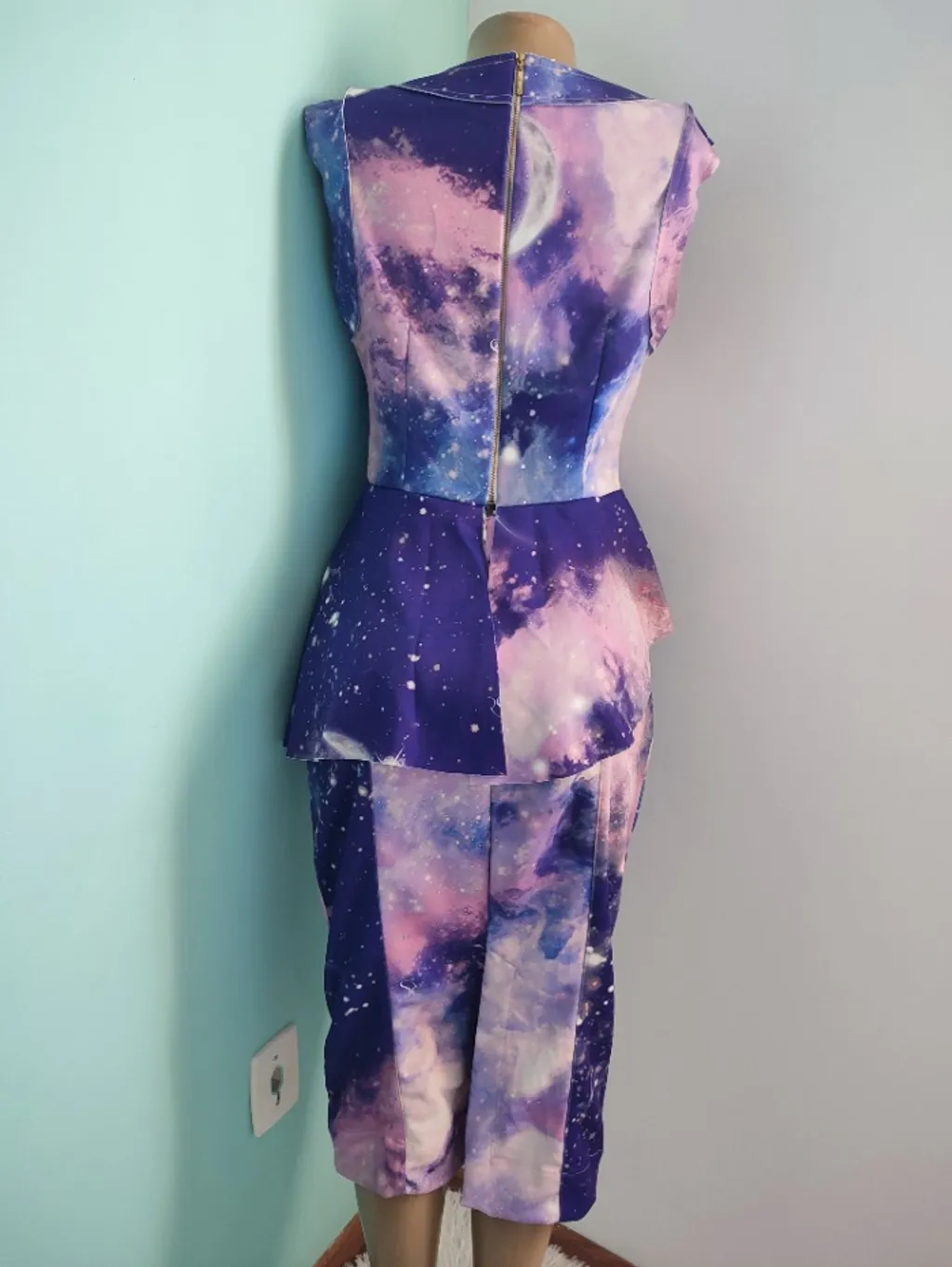 conjunto feminino de saia estampado