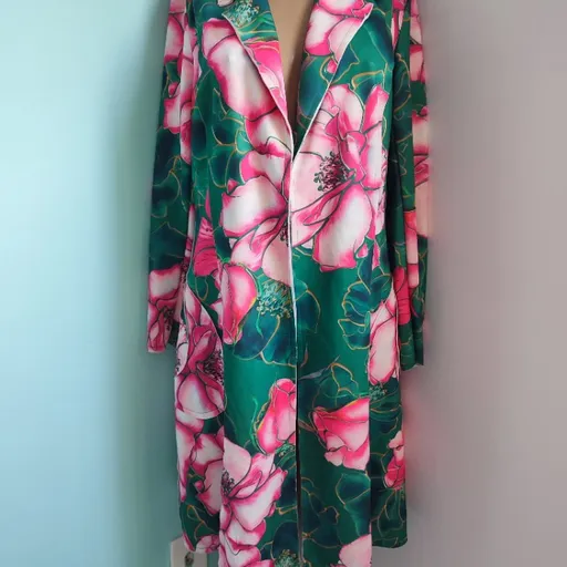 cardigã feminina floral