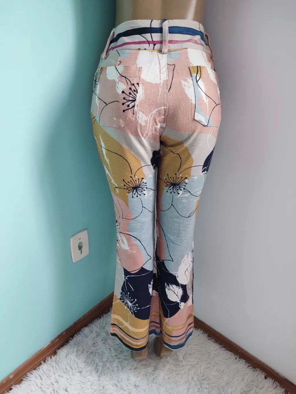 calça feminina estampado