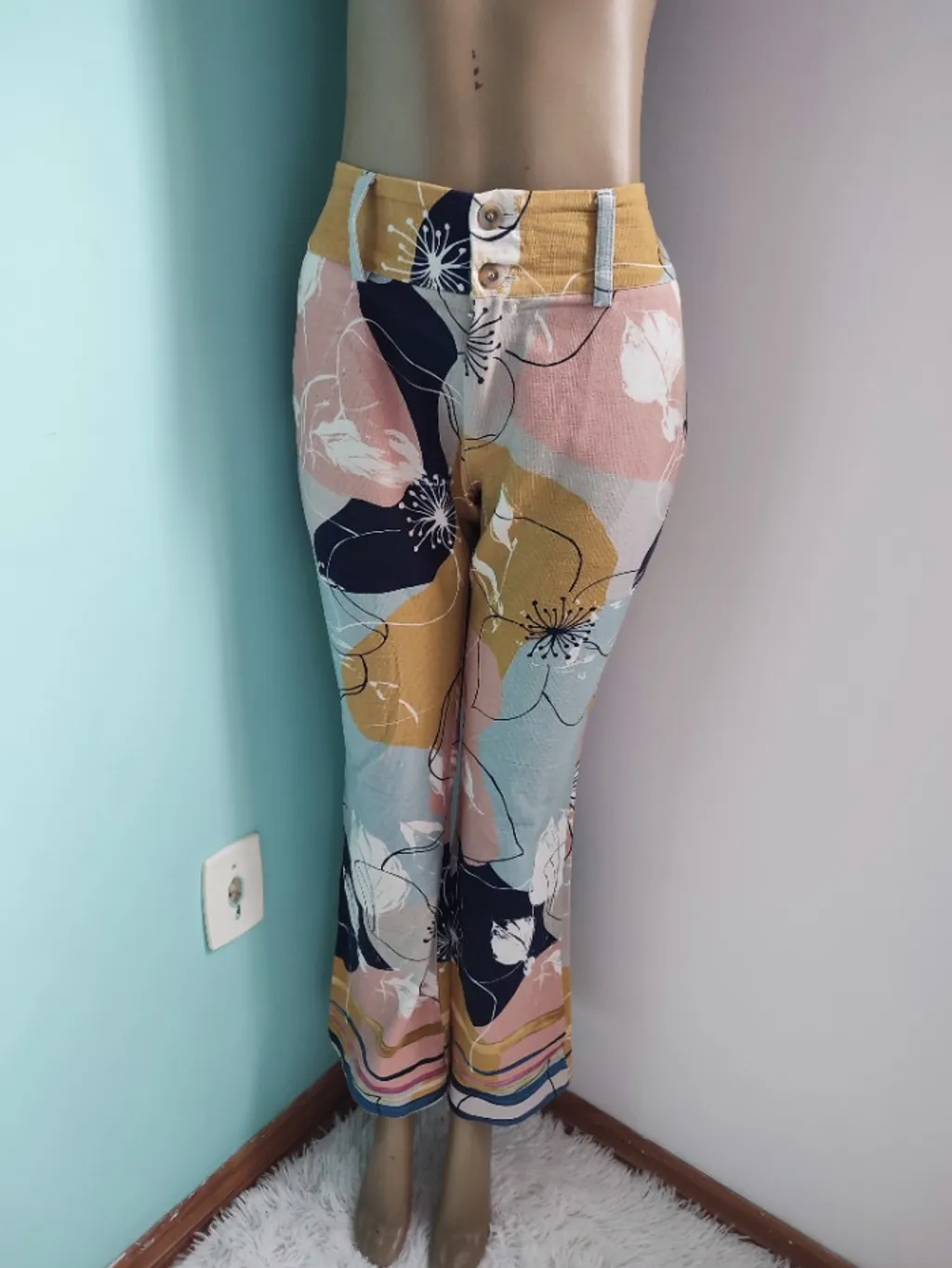 calça feminina estampado