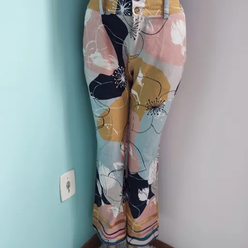 calça feminina estampado