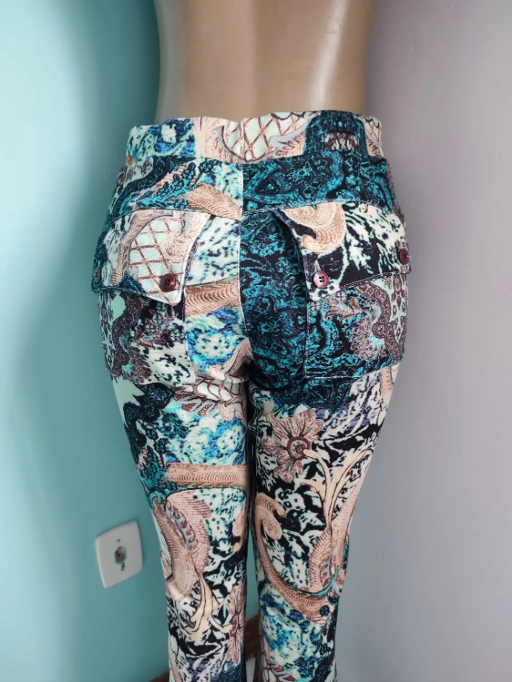 calça feminina estampado