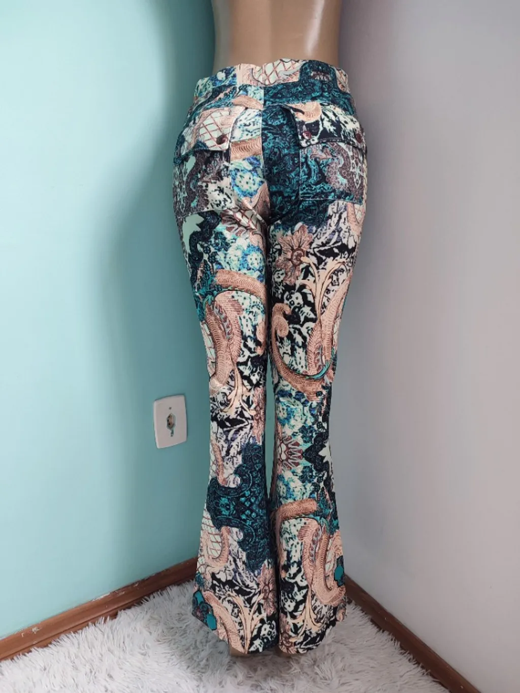 calça feminina estampado