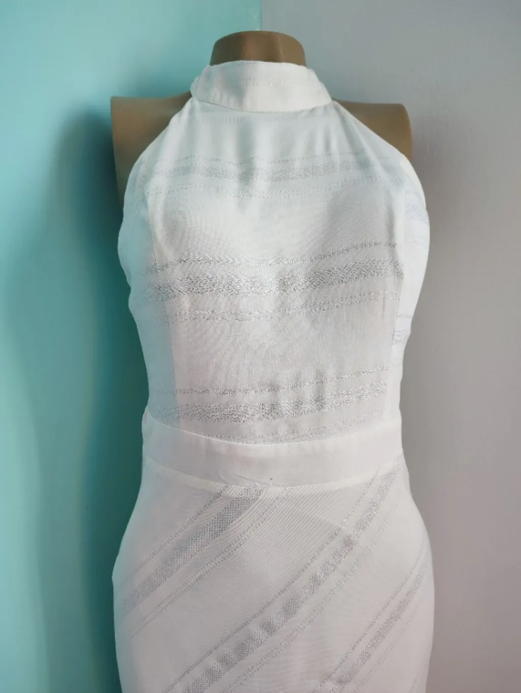 vestido longo branco