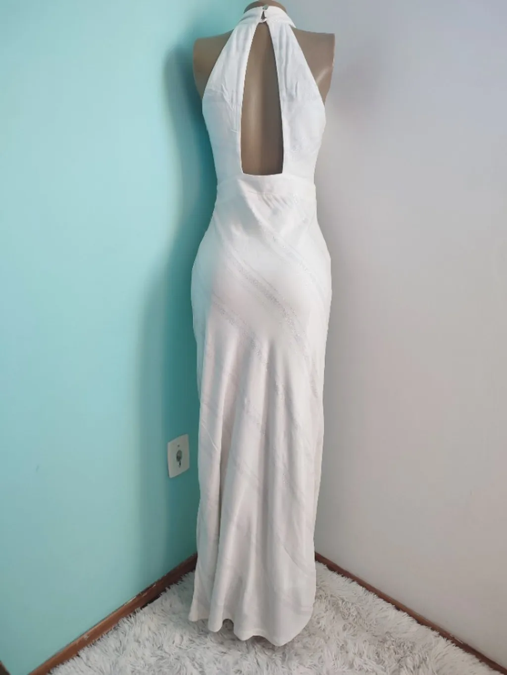vestido longo branco