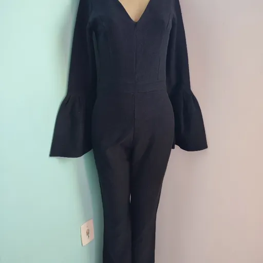 macacão feminino longo preto