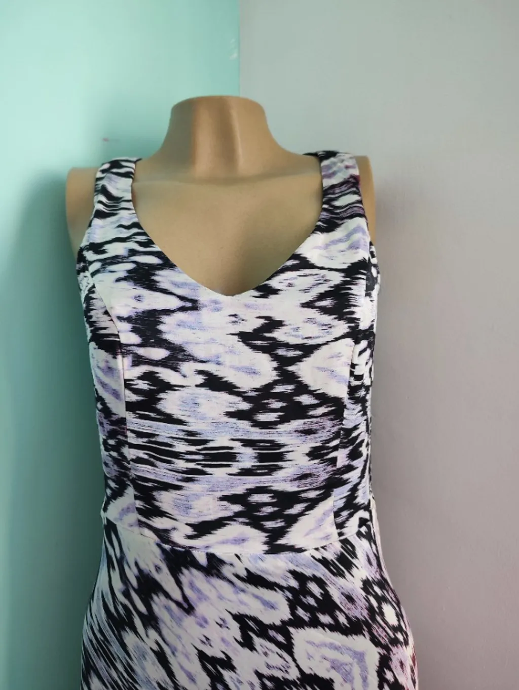 vestido longo estampado