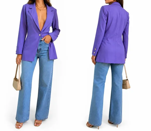 blazer feminino roxo