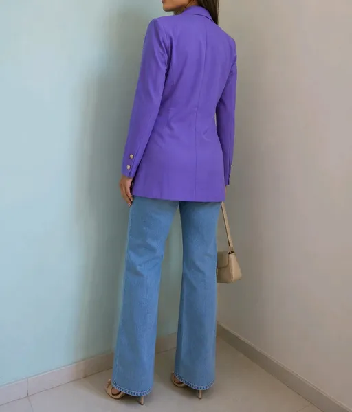 blazer feminino roxo