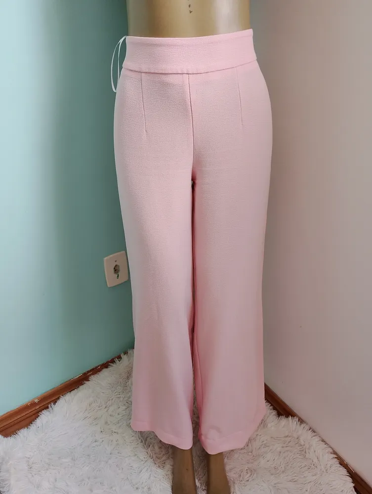 conjunto feminino rosa claro
