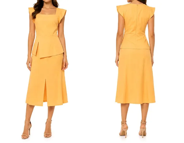 conjunto feminino amarelo