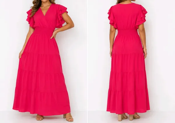 vestido longo vermelho