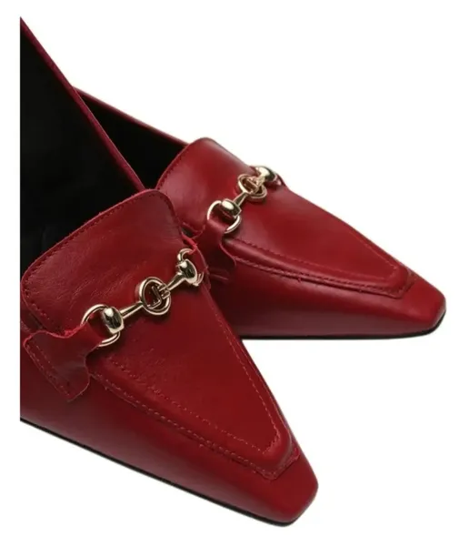 Scarpin Jorge Bischoff Couro Logo Vermelho Tamanho 37