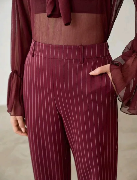 Calça Feminina social vinho
