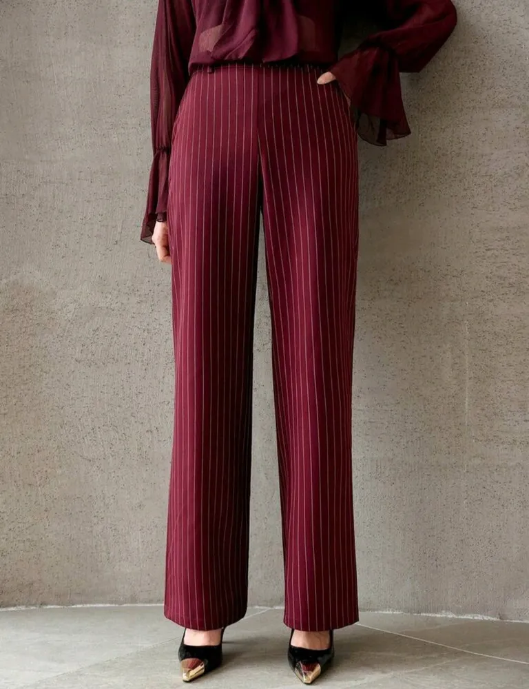 Calça Feminina social vinho