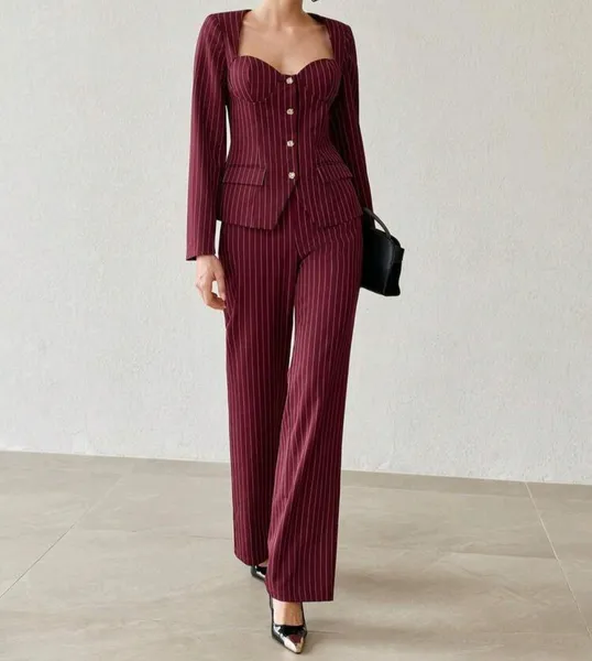 Calça Feminina social vinho