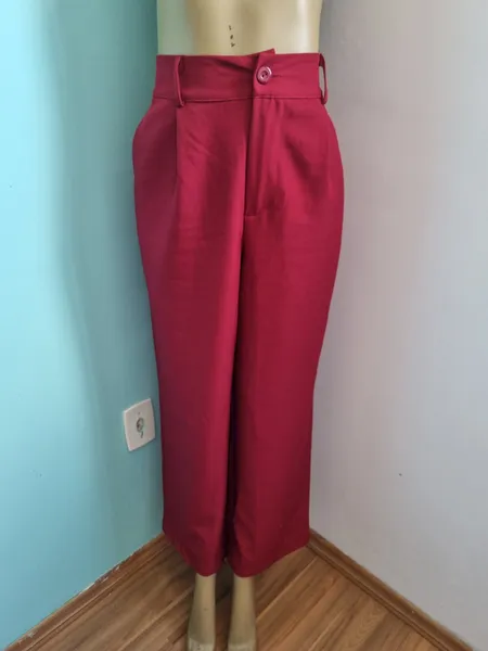 Calça Feminino social vinho