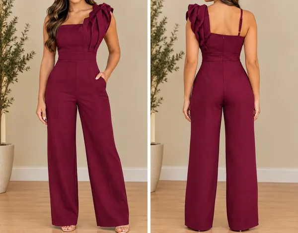 Macacão Feminino marsala