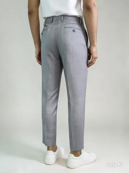 Calça masculina cinza
