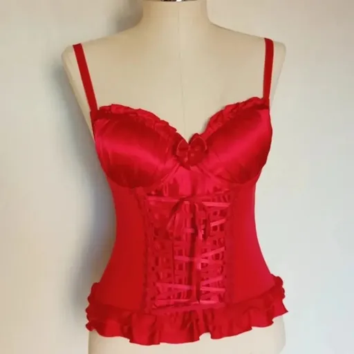 corset vermelho pimenta fresca