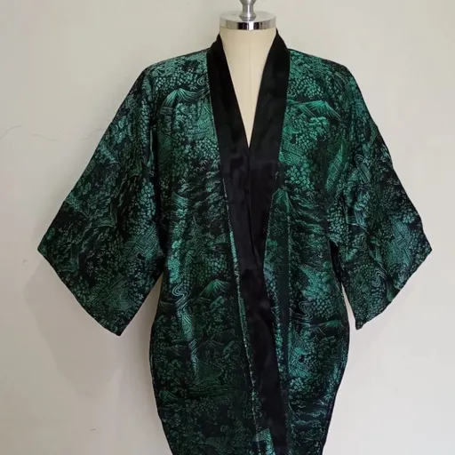Kimono Japonês importado Rayon estampado