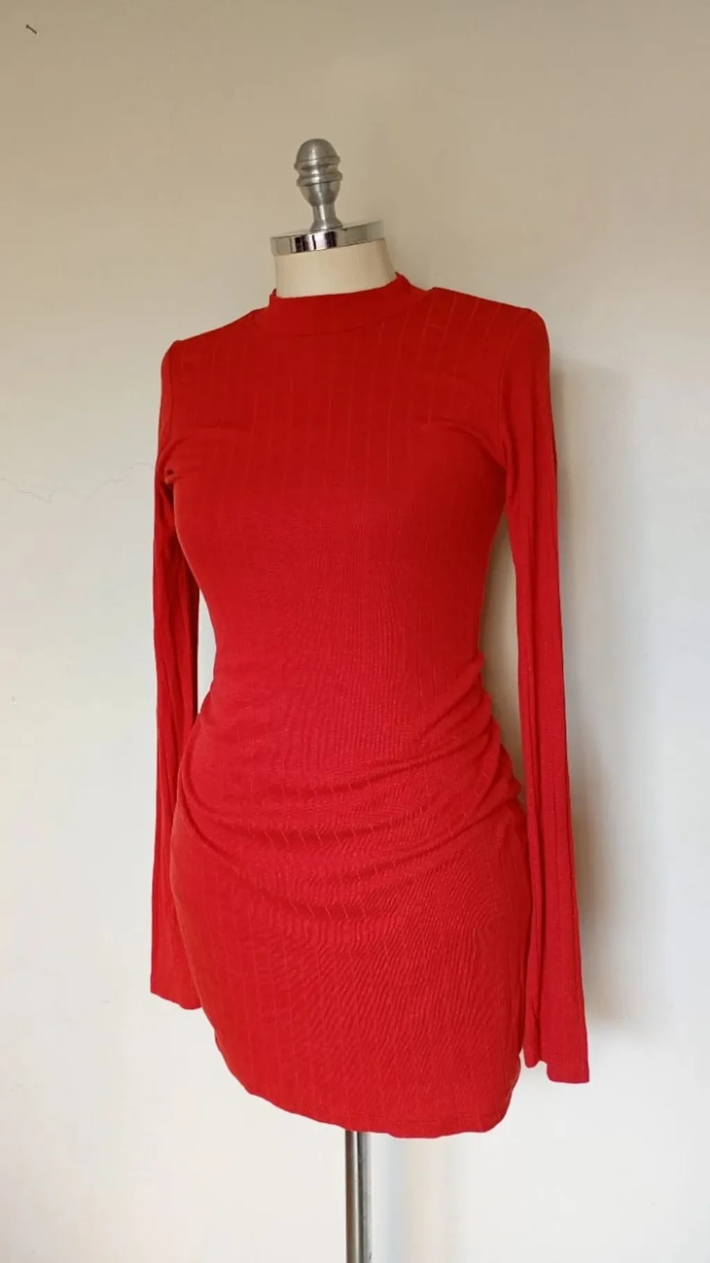 Vestido Terracota Maria Moça em malha tamanho P