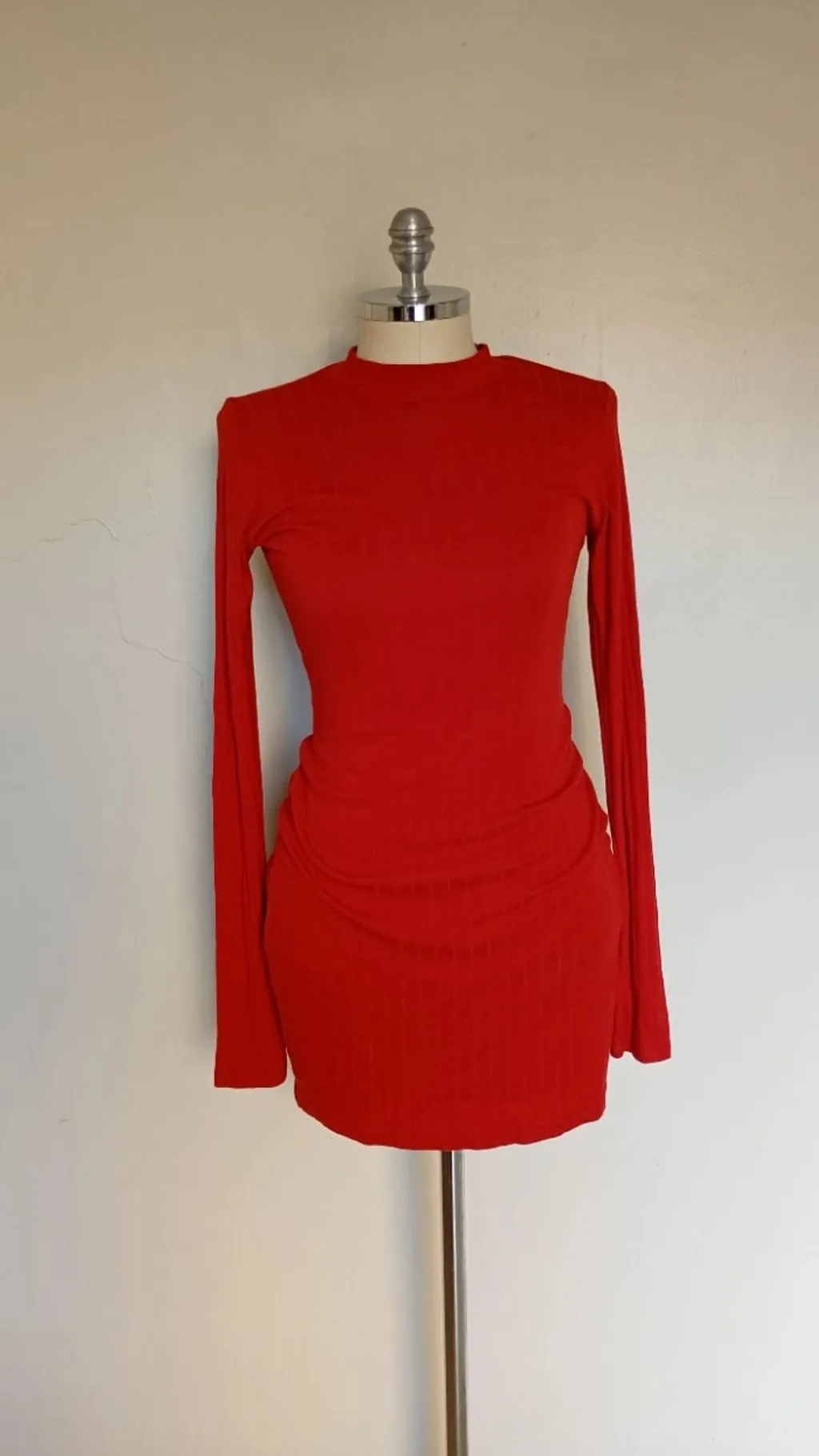 Vestido Terracota Maria Moça em malha tamanho P