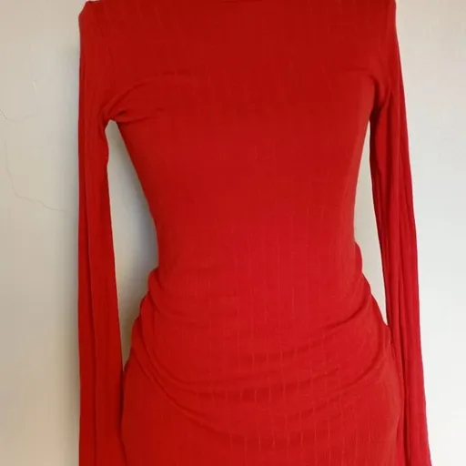 Vestido Terracota Maria Moça em malha tamanho P