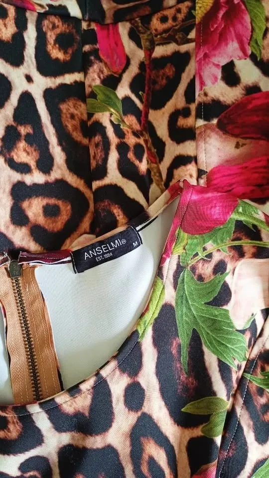Vestido animal print Anselmi tamanho M