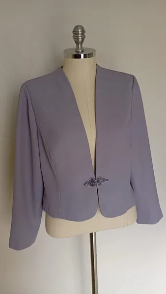 Blazer cinza curto importado Karen Miller tamanho M
