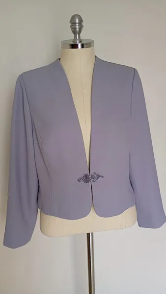 Blazer cinza curto importado Karen Miller tamanho M