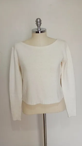 Blusa curta de lãzinha Off-White Tok tamanho P