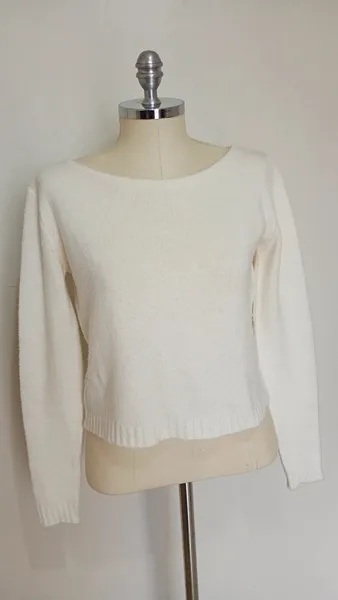 Blusa curta de lãzinha Off-White Tok tamanho P