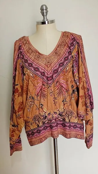 Blusa indiana manga morcego nova tamanho G