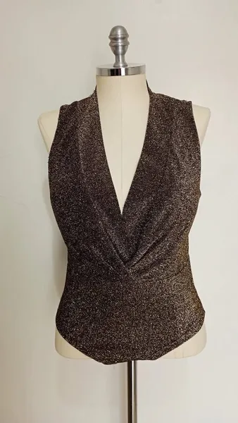 Body brilhoso em lurex tamanho M