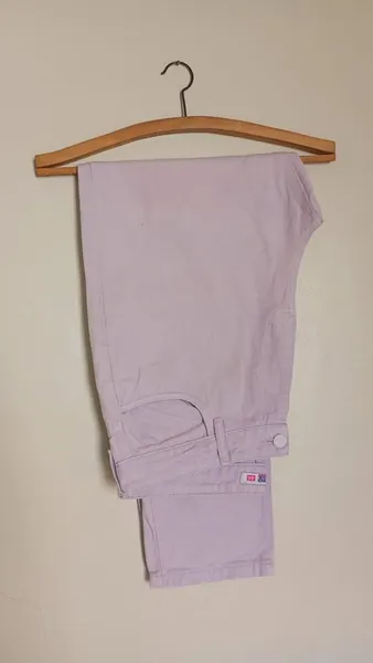 Calça jeans Mom lilás tamanho 44