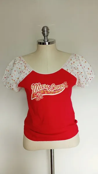Blusa Mary Jane Vermelha M
