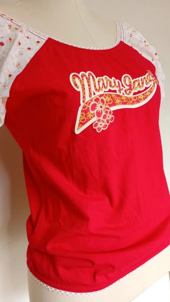 Blusa Mary Jane Vermelha M