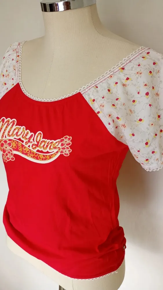Blusa Mary Jane Vermelha M