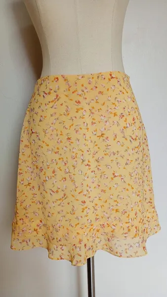 Saia amarela de florzinhas vintage CGC