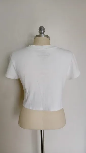 Blusa cropped branco Liza G