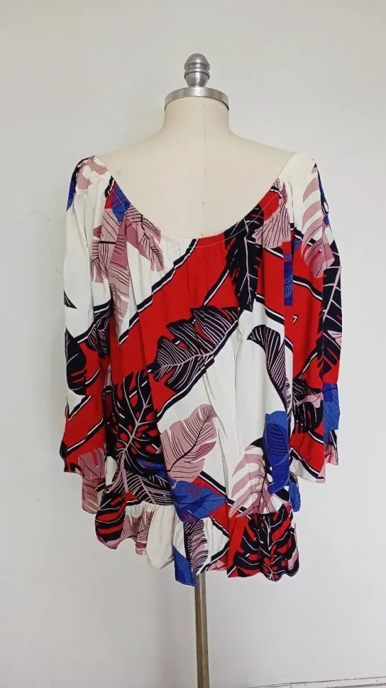 Blusa ciganinha estampada tamanho GG