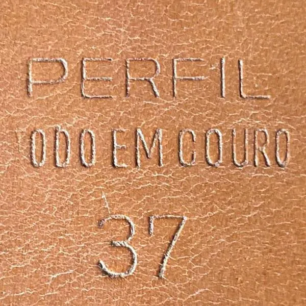 sapato daniella modelo slingback, tamanho 37, em couro