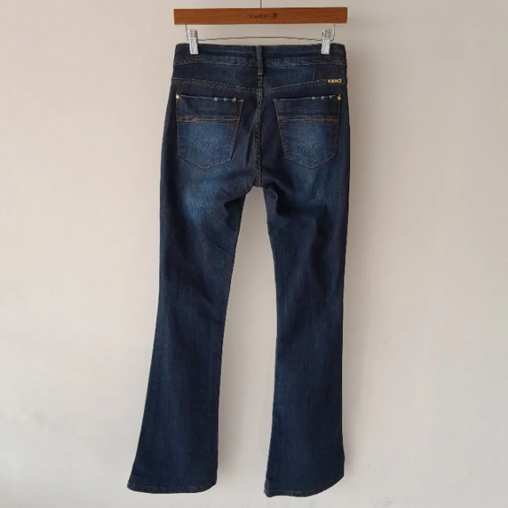 *RASGADO* calça jeans flare cint. média destroyed iódice c&a 36