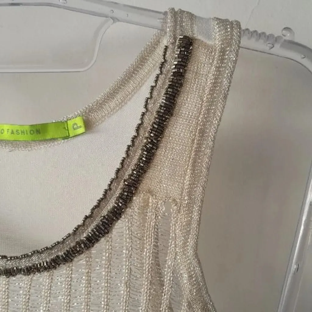 *TRABALHADA NO BRILHO* blusa cropped bordado canutilhos creme